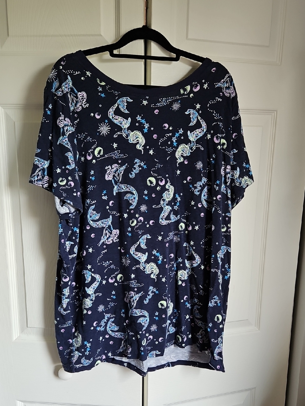 torrid Navy Mermaid Print Short Sleeve Tee